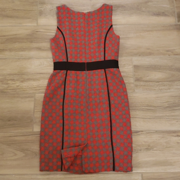 Knitted Red & Grey Dress - Picture 10 of 13